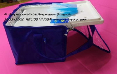 Термоконтейнер-сумка КОМБИ c хладоэлементом (СХП-01-4 комби) (объем 4,5л) TM HV
