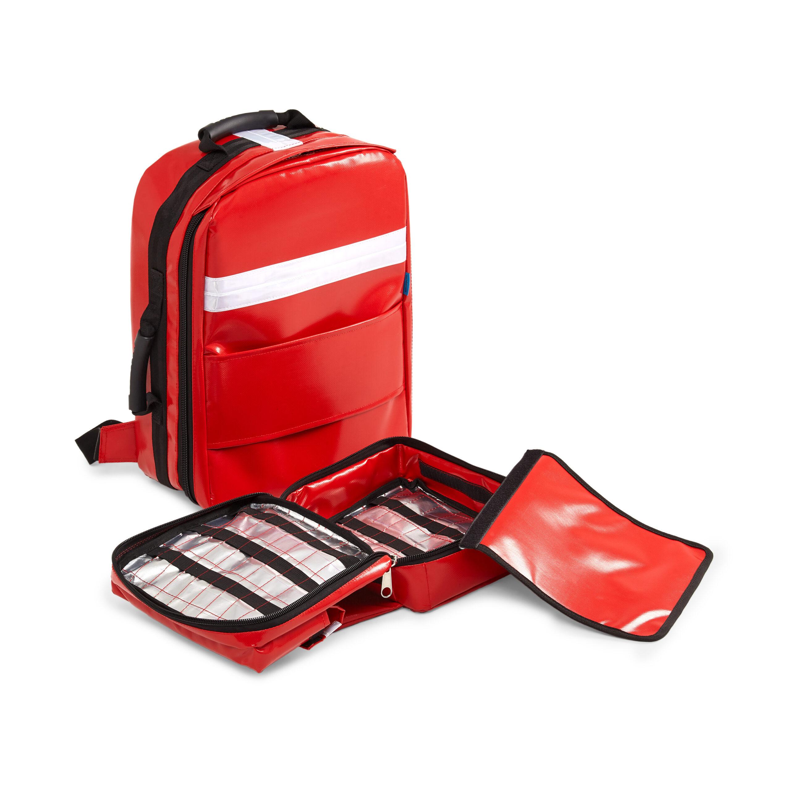 СУМКА-РЮКЗАК СЕРЕДНЯ TM HELIOS VIVUS® 3013-red TARPAULIN з пристібною ампульницею — изображение 8