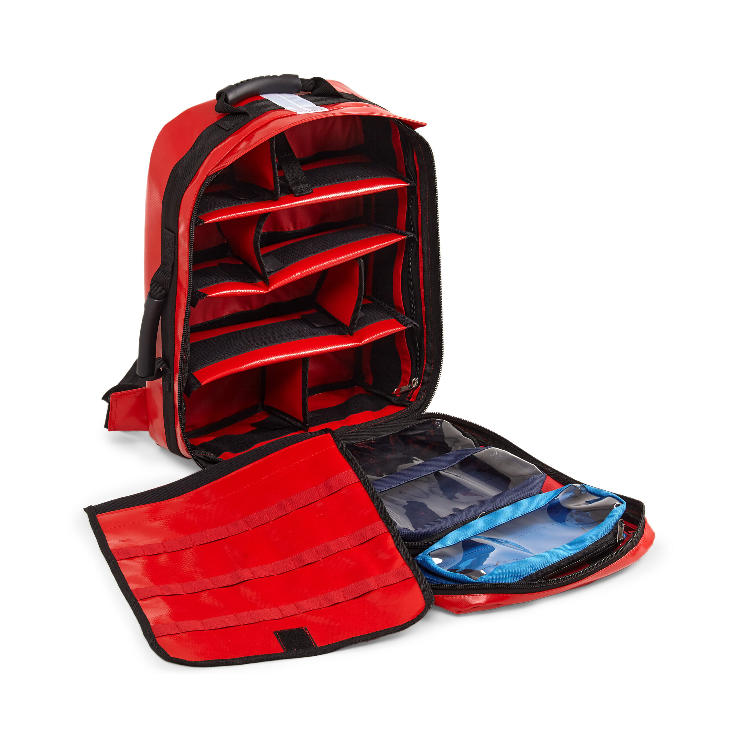 СУМКА-РЮКЗАК СЕРЕДНЯ TM HELIOS VIVUS® 3013-red TARPAULIN з пристібною ампульницею — изображение 3